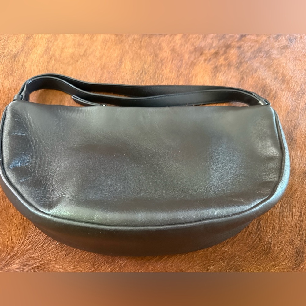 Massimo Dutti Dark Brown Leather Shoulder Bag - Picture 5 of 7